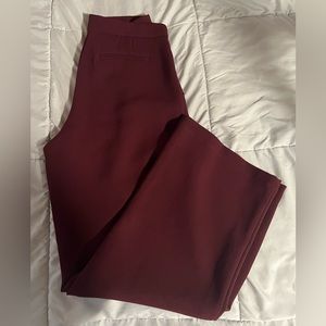 BCBGeneration, Burgundy wide leg dress pants, size 4